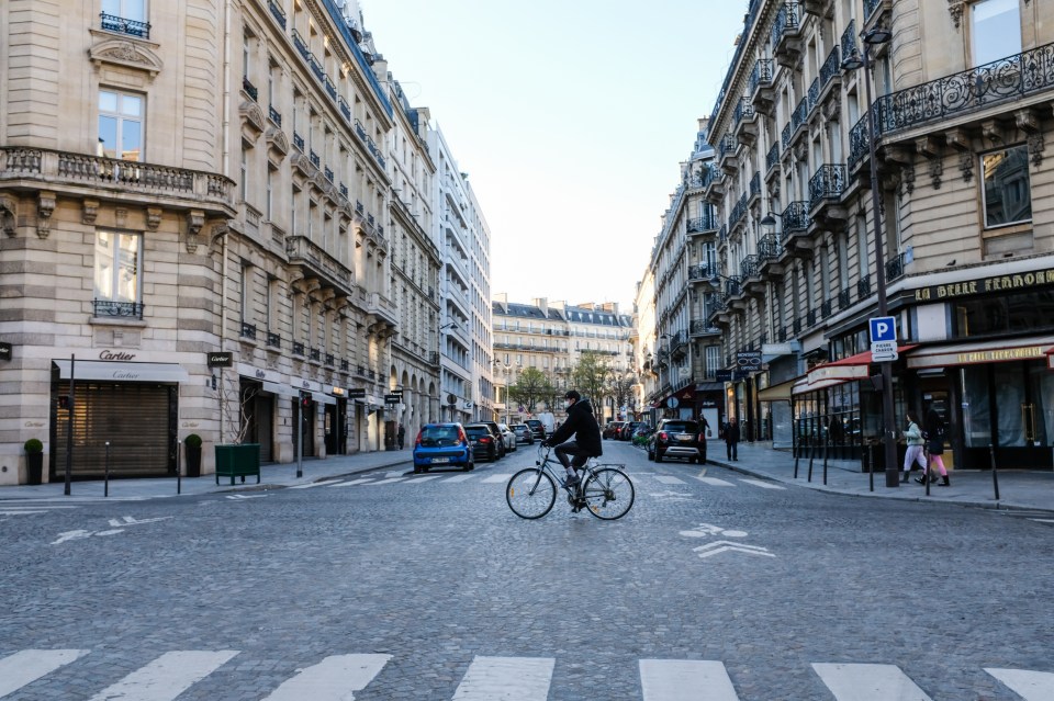  All restaurants, cafes, cinemas and non-food shops are closed in France