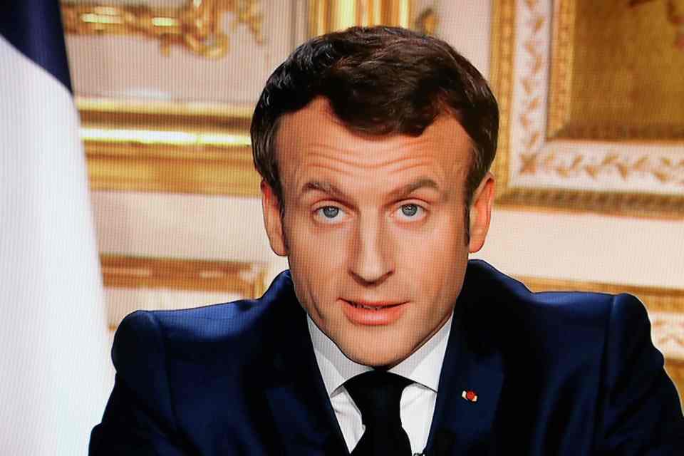  Macron announced a full lockdown in France in response to the COVID-19 crisis