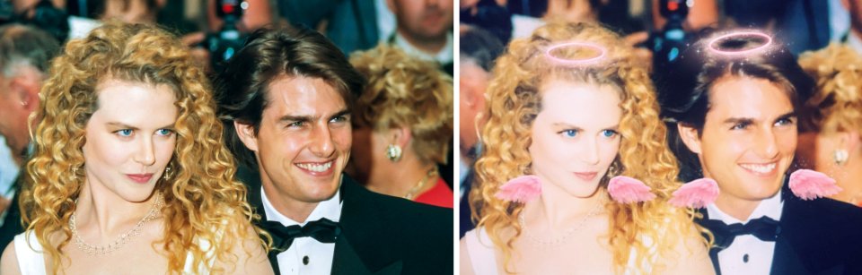 Former power couple Nicole Kidman and Tom Cruise look ever so cute in this filter