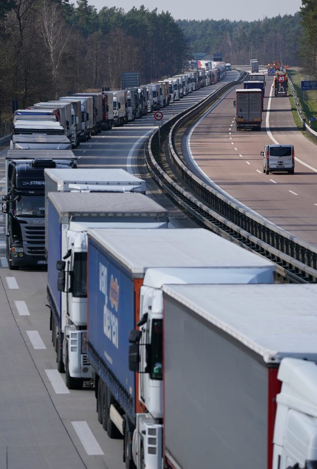  The massive queues stretched back for nearly 40 miles in some places