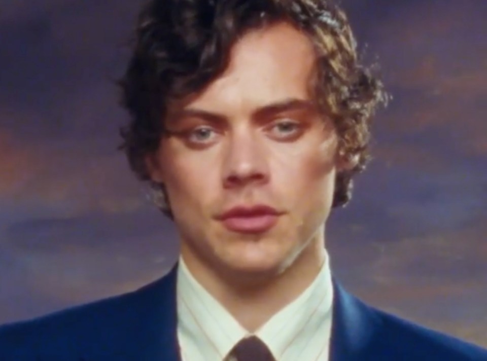  Harry showed off his smouldering good looks