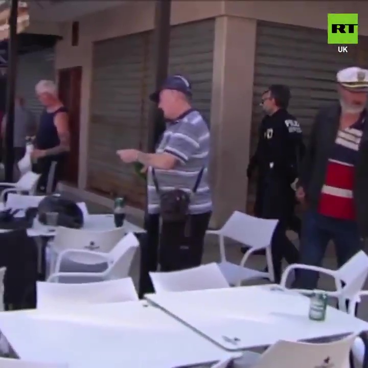  Police were filmed telling Brits to return to their accommodation - there's been similar scenes in Tenerife