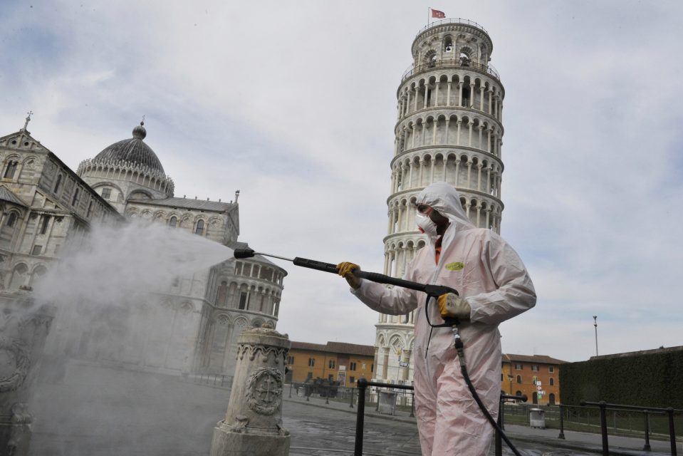  Some of the county's best-known landmarks have been left deserted