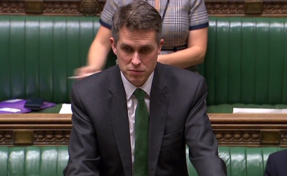  Gavin Williamson said key workers would be able to send their kids to school