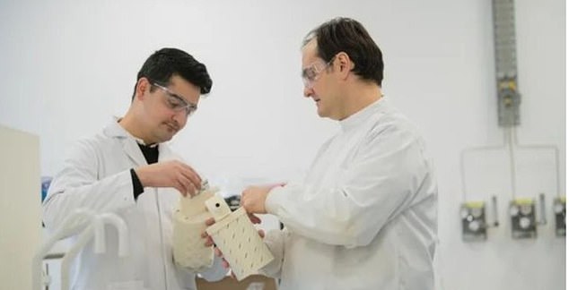  Dr Sterghios Moschos, right, said the device could be used to produce results in minutes