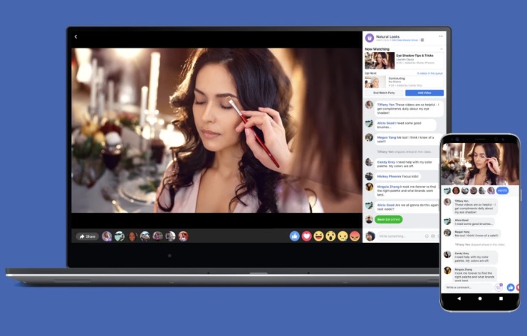  You can watch Facebook videos at the same time as your friends and react to them together