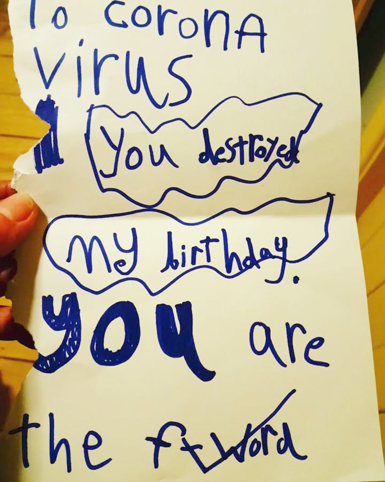 After his party was cancelled he wrote a hilarious letter to coronavirus