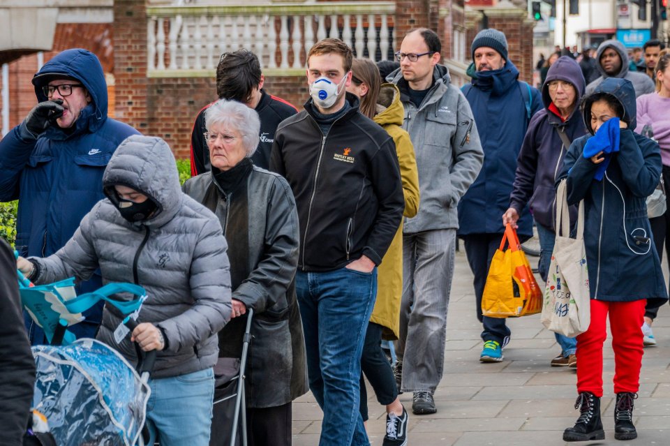  Customers have had to wait in long queues as stores try and cope with large numbers of shoppers