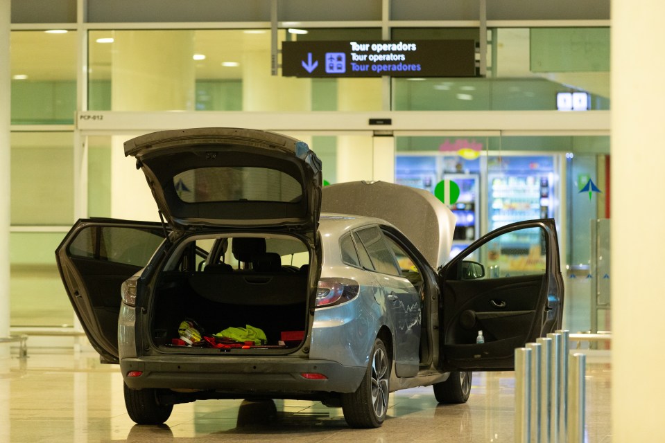  The two men drove the car into Terminal 1 at around 5am this morning