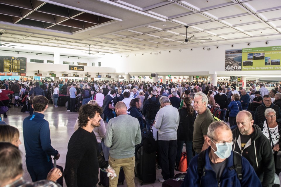  Tourists have been trying to get on the last flights home in recent weeks as airlines reduce their services