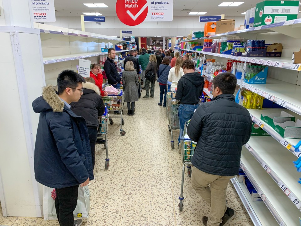  Queues snaked round the store