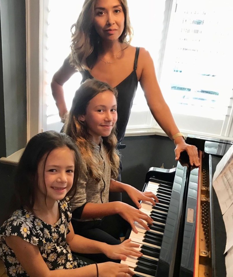 Myleene Klass is live streaming music lessons with the help of her two daughters