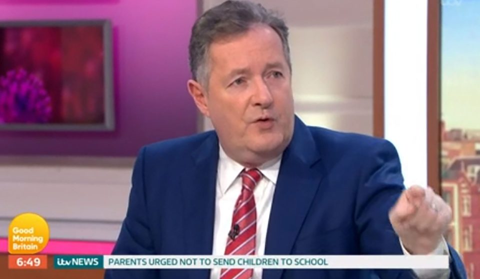  Piers Morgan blasted Gove for confusing advice to parents on his show