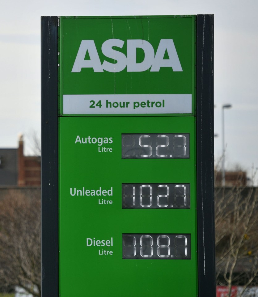  Asda has slashed up to 12p off the price of fuel because of falling oil prices