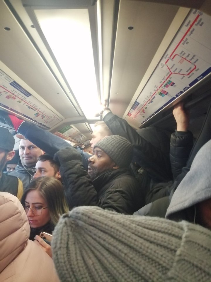  Commuters ignored Boris Johnson this morning and continued to pack themselves on to the Tube