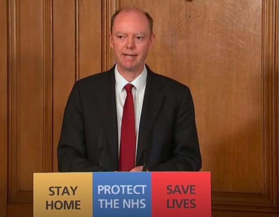  England's top doctor Chris Whitty urged all Brits to do their bit to reduce pressure on the NHS