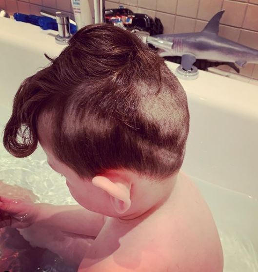 Chef Tom Kerridge tried his hand at styling his own son’s hair