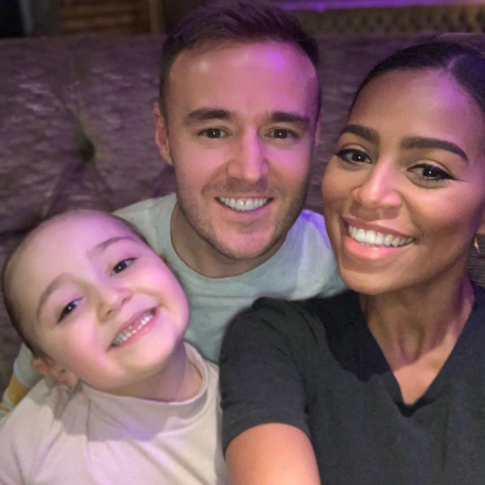  Alan Halsall made a Happy Meal for his daughter Sienna - pictured with girlfriend Tisha Merry