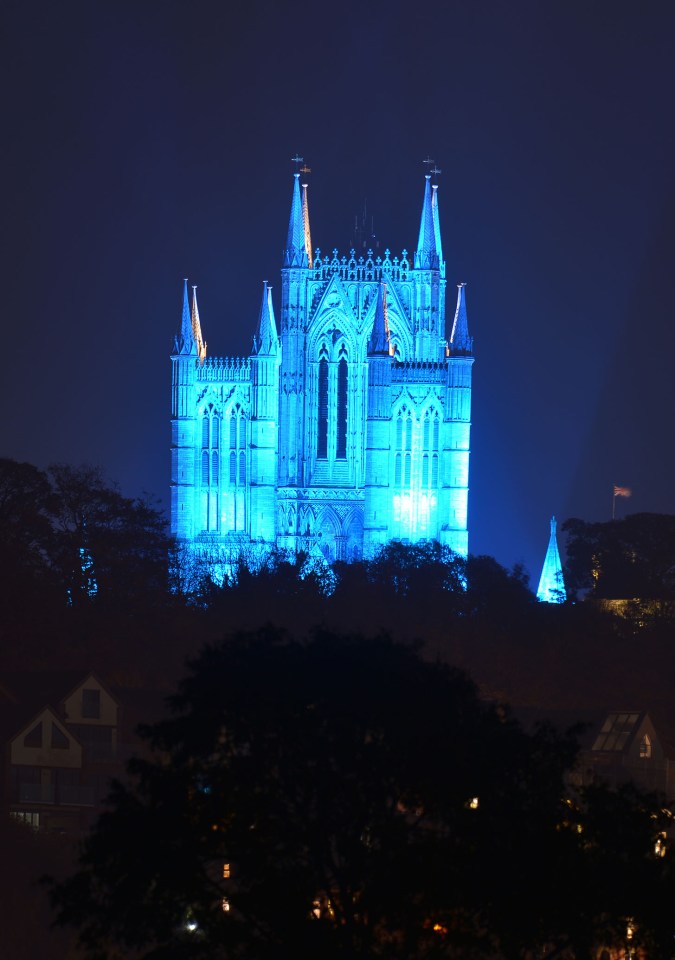 Lincoln Cathedral shines bright across the city