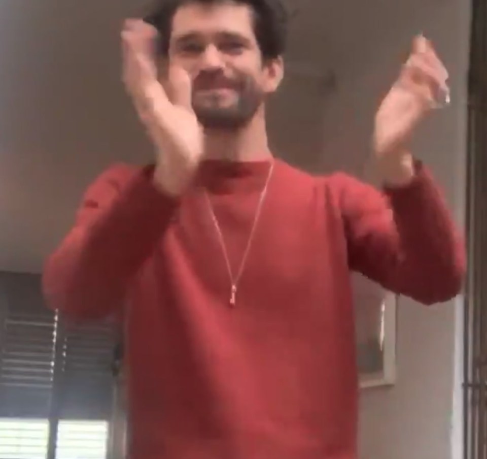 Bond star Ben Whishaw joined his co-stars to applaud health workers