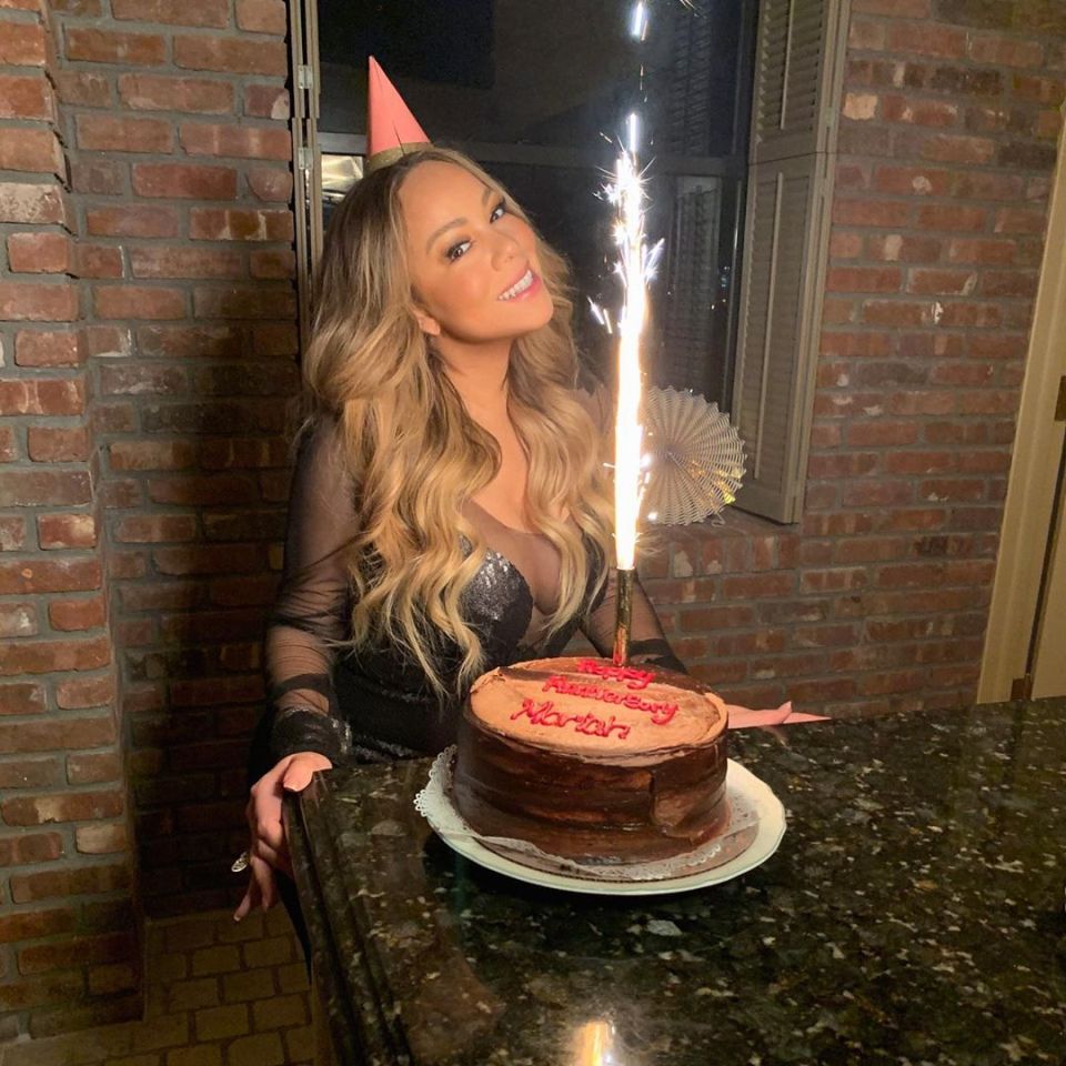  Mariah kept up the glam to celebrate her birthday