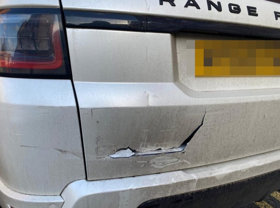  The damage on Jack Grealish's £80,000 Range Rover