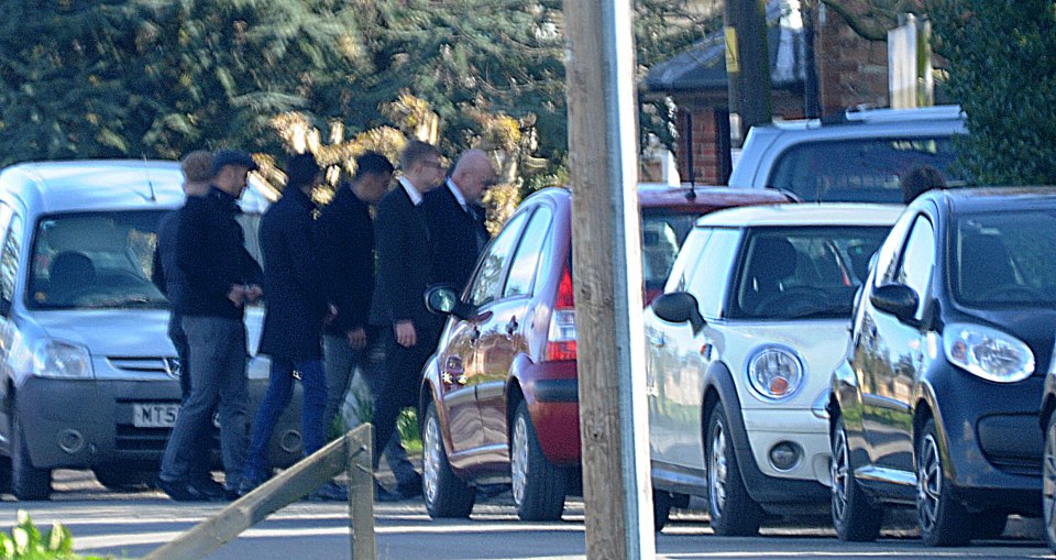  One onlooker said that the mourners 'looked like sardines in a tin'