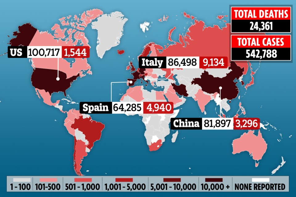  Italy is now the world's worst-affected country