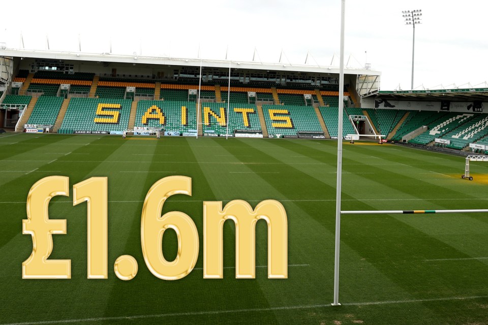  Northampton Saints risk losing £1.6m due to coronavirus