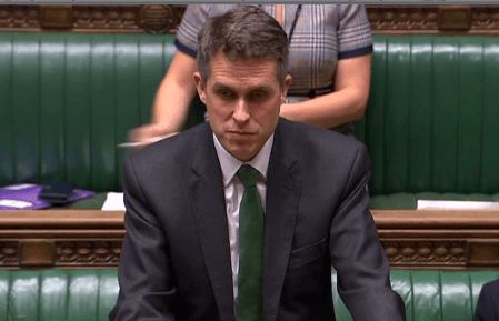  Gavin Williamson made the announcement today