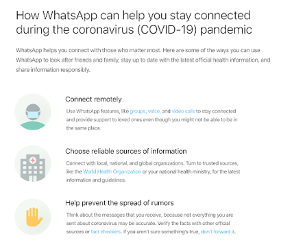  The new WhatsApp Coronavirus Information Hub is live right now
