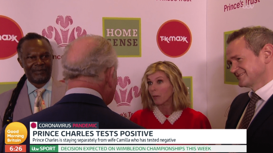  Kate Garraway revealed fears after meeting with Prince Charles just days before his coronavirus diagnosis