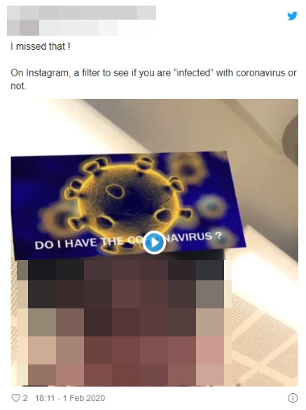  Twisted Instagram filters to 'test' you for coronavirus have been banned