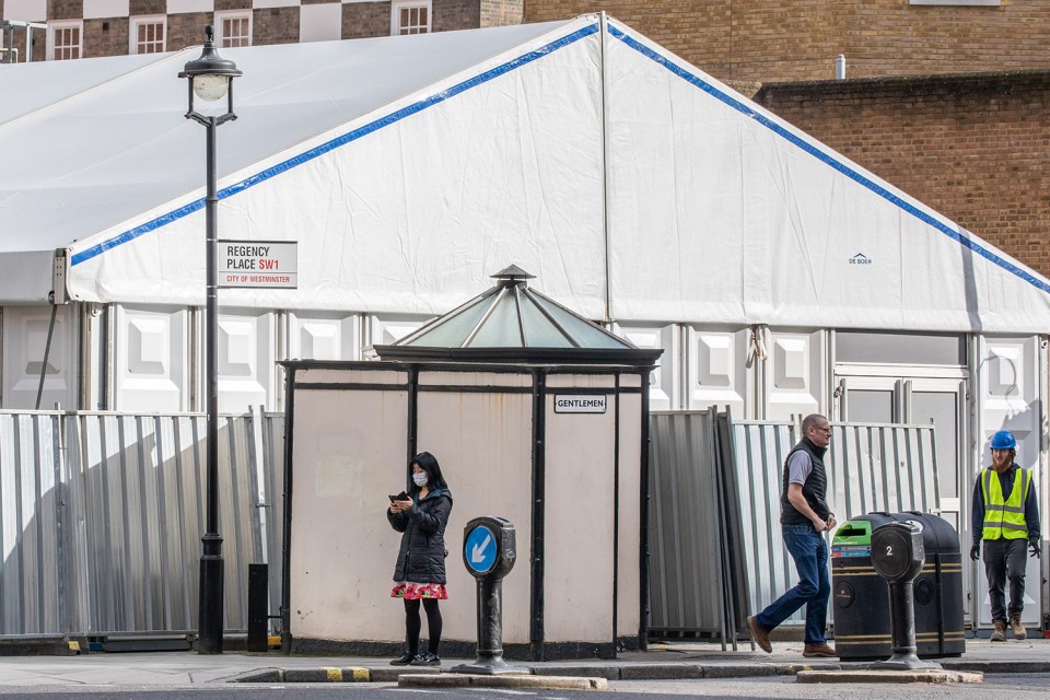  A temporary morgue was set up in Westminster