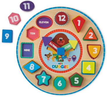  Encourage little ones to play and learn with this clock puzzle