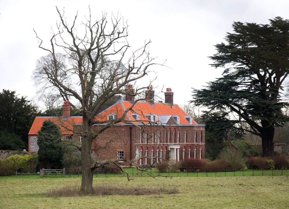 Anmer Hall is a 10-bedroom Georgian home and was a wedding gift to William and Kate from the Queen