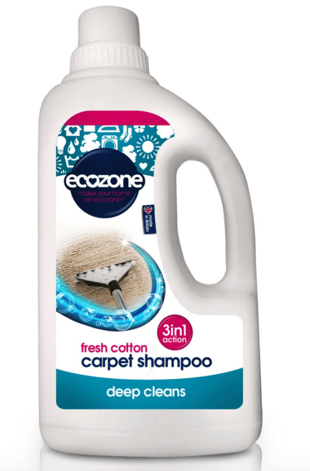  This shampoo has a 3-in-1 action formula to target your carpet and get it spick and span again