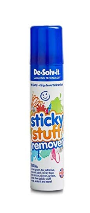  Sticky Stuff Remover zaps even difficult stains such as sticker residue, grease, chewing gum or make-up