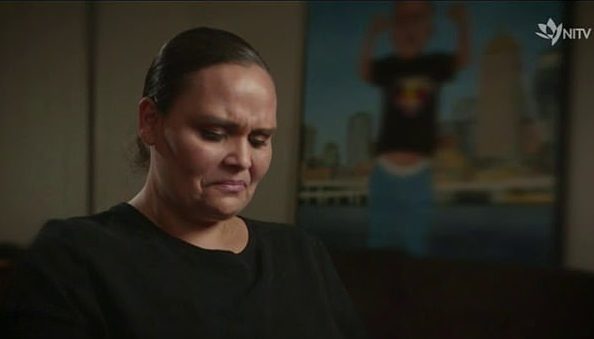  Yarraka Bayles breaks down as she relives the moment she saw her son 'dehumanised'