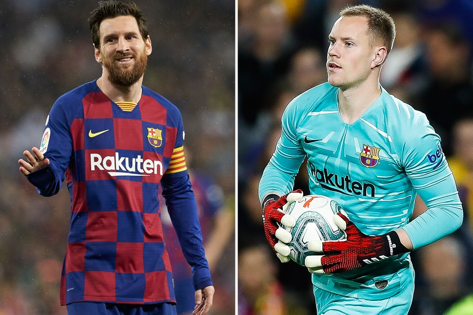 Messi and ter Stegen are two undisputed stars of the Blaugrana team