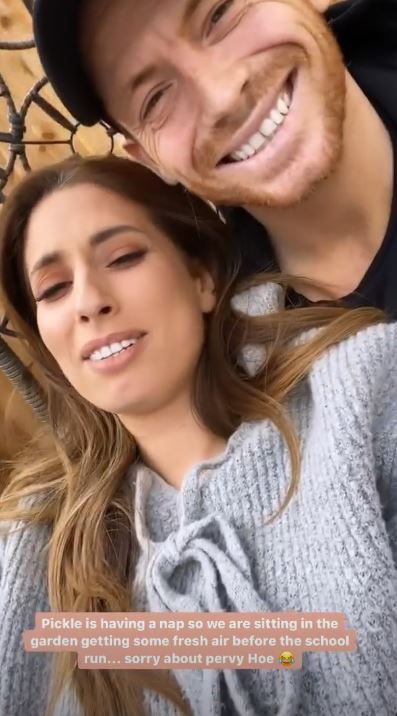  Stacey Solomon joked that boyfriend Joe Swash was being 'pervy' today