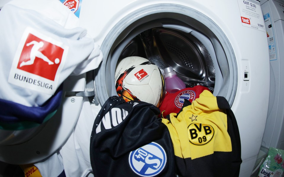 Bundesliga football is set to return on May 9 – but players will have to wash their own kit