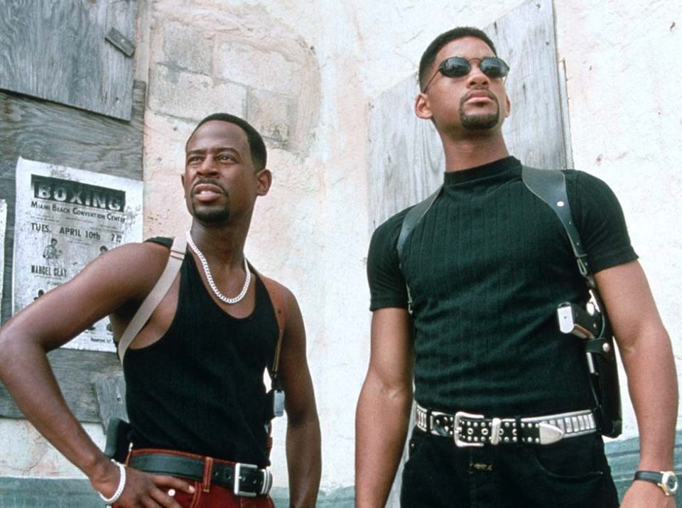  Bad Boys (1995) Directed by Michael Bay. Shown from left: Martin Lawrence, Will Smith