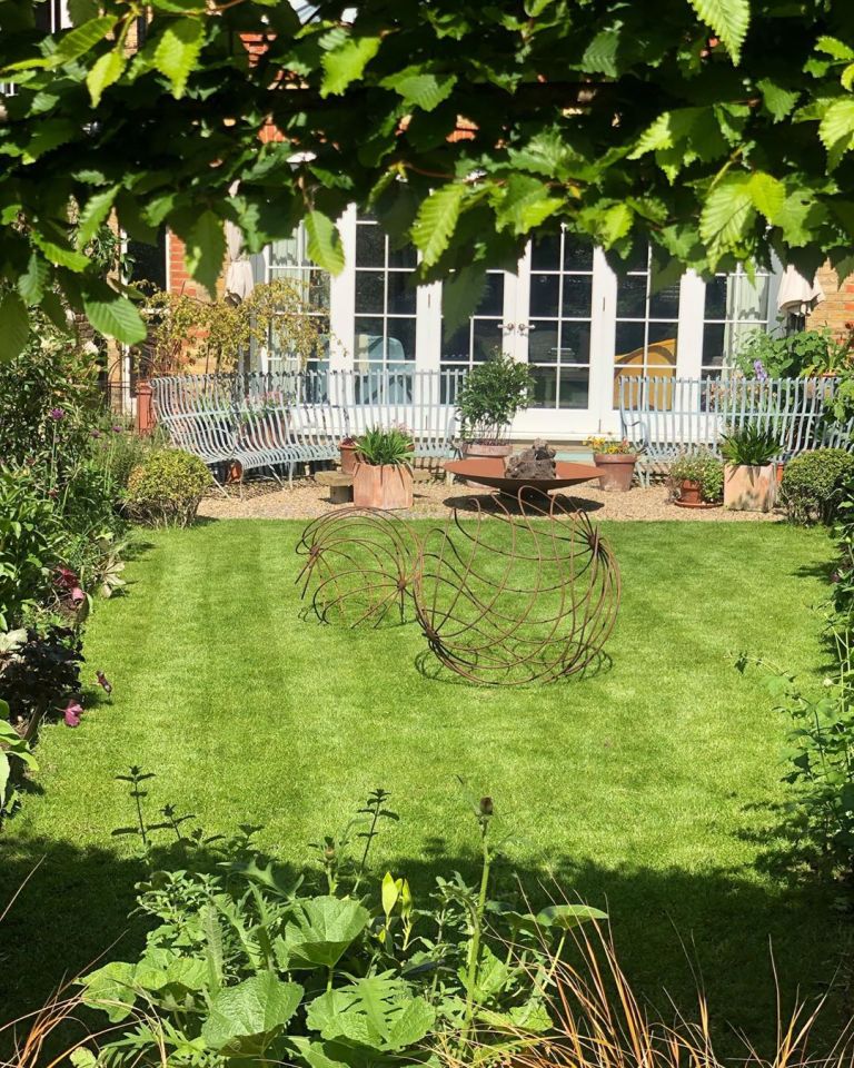 Ben has a spotless lawn and luscious garden