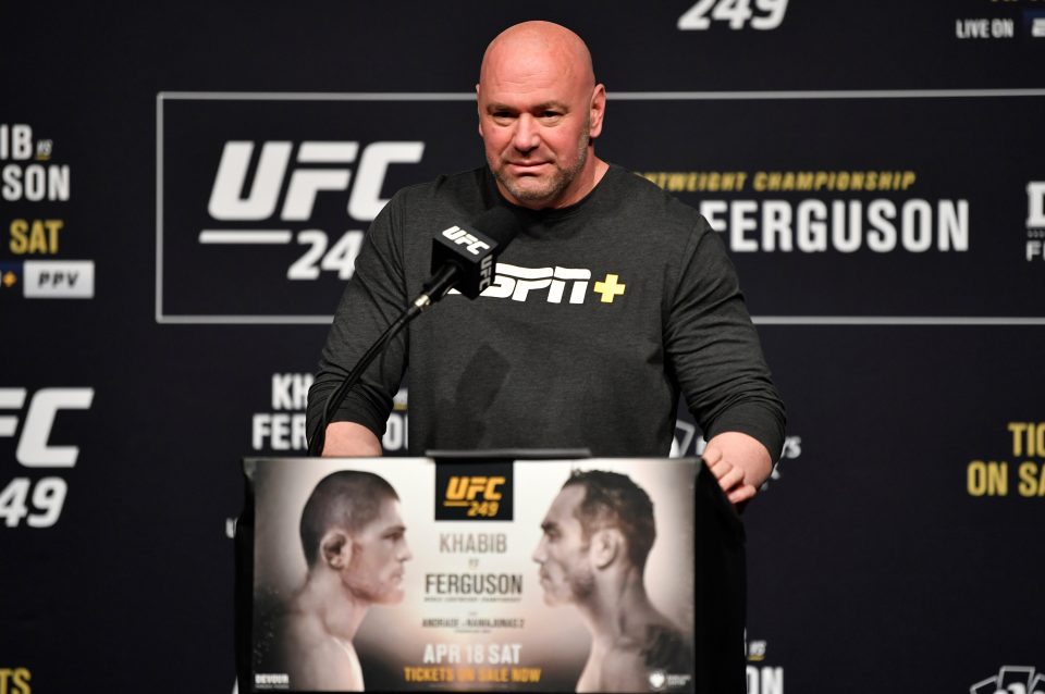  Dana White was set to stage UFC 249 on tribal lands at Tachi Palace Casino Resort in California, before that was called off