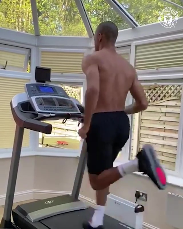  The United youngster has been keeping in shape during the break to the season.