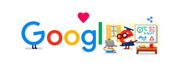 Google Doodle created this to thank teachers