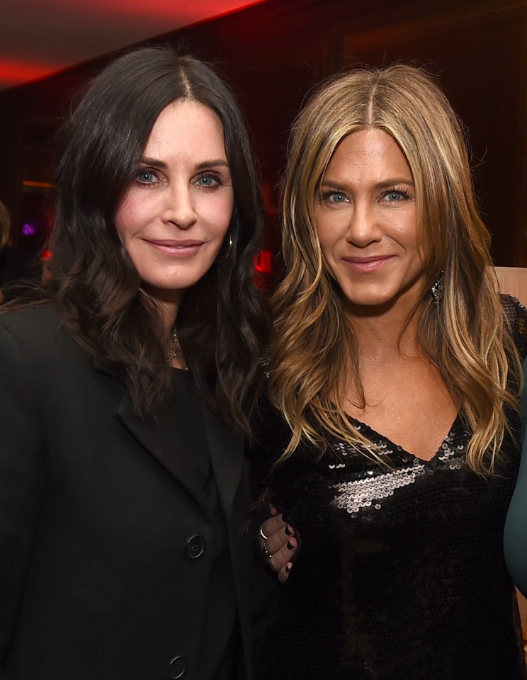  Courteney Cox  and Jennifer Aniston met in 1994 on the set of Friends and have been there for each other 'through thick and thin'