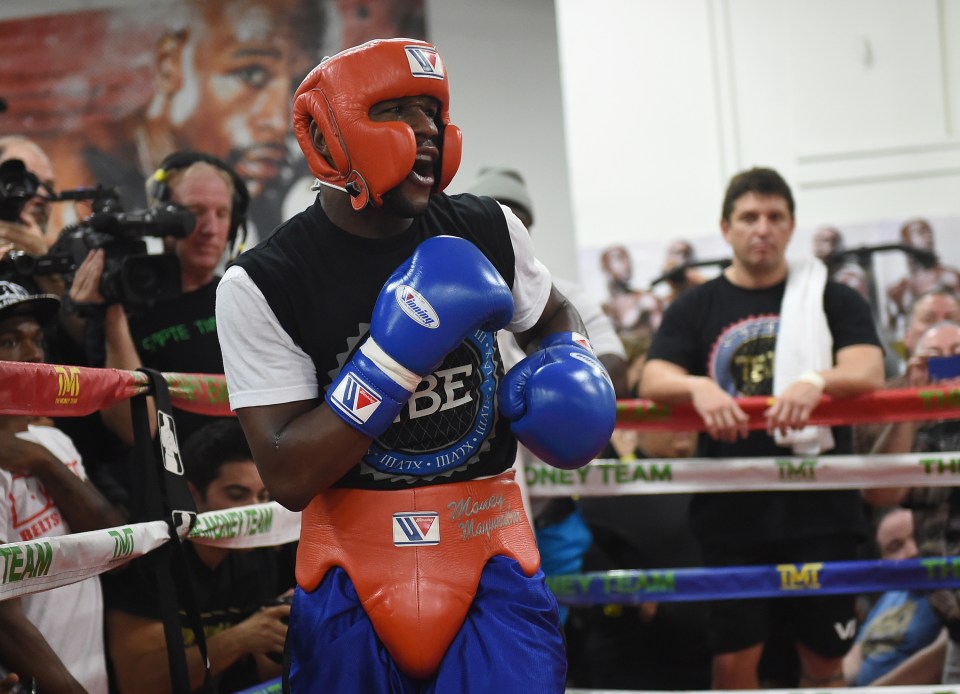 Floyd Mayweather would rarely allow his sparring sessions to be filmed