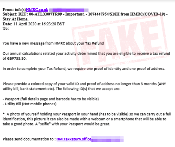  Fake HMRC refund emails are being sent by criminals